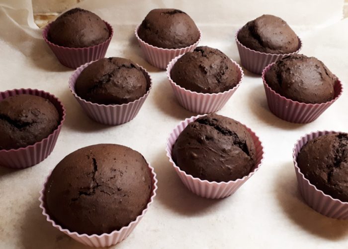 Szénhidrátcsökkentett csokis muffin Dia Wellness lisztből